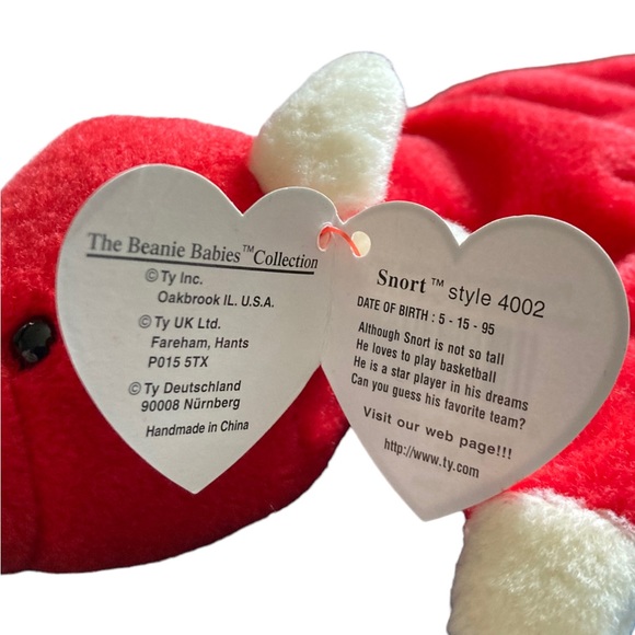 Snort Ty Rare Retired Original Beanie Baby - Picture 5 of 13